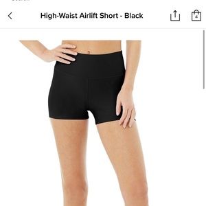 Airlift high waist ALO short - black